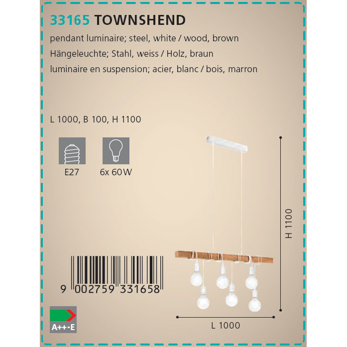 Люстра TOWNSHEND (33165), EGLO - Зображення 33165--.jpg