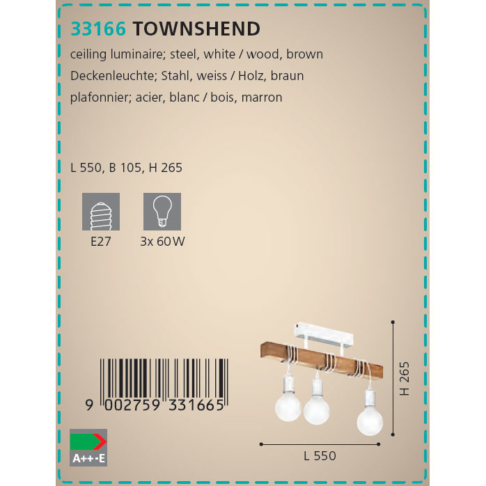 Люстра TOWNSHEND (33166), EGLO - Зображення 33166--.jpg