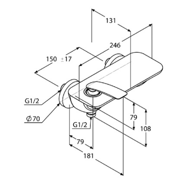 Смеситель для душа DN 15 Balance (527108775) черный мат, Kludi - Зображення 331689-115dc.jpg