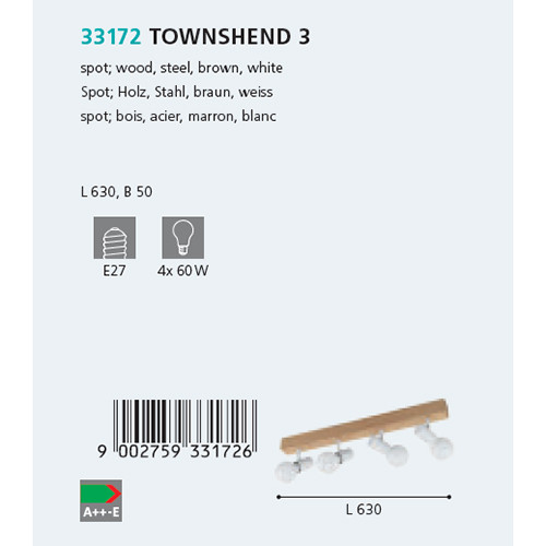 Спот TOWNSHEND BALKEN (33172), EGLO - Зображення 33172--.jpg