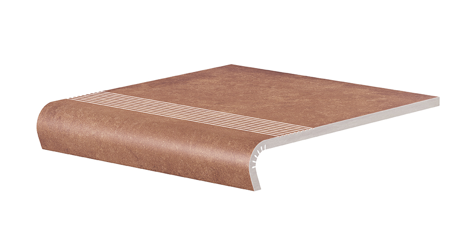 Сходинка з капіносом V-shape Cottage Chili 320-50x300x9 Cerrad - Зображення