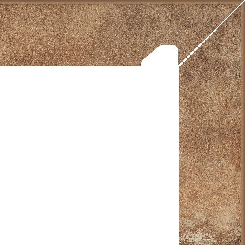 Цоколь правий Scandiano Rosso 2х-елементний 81x300x11 Paradyz - Зображення