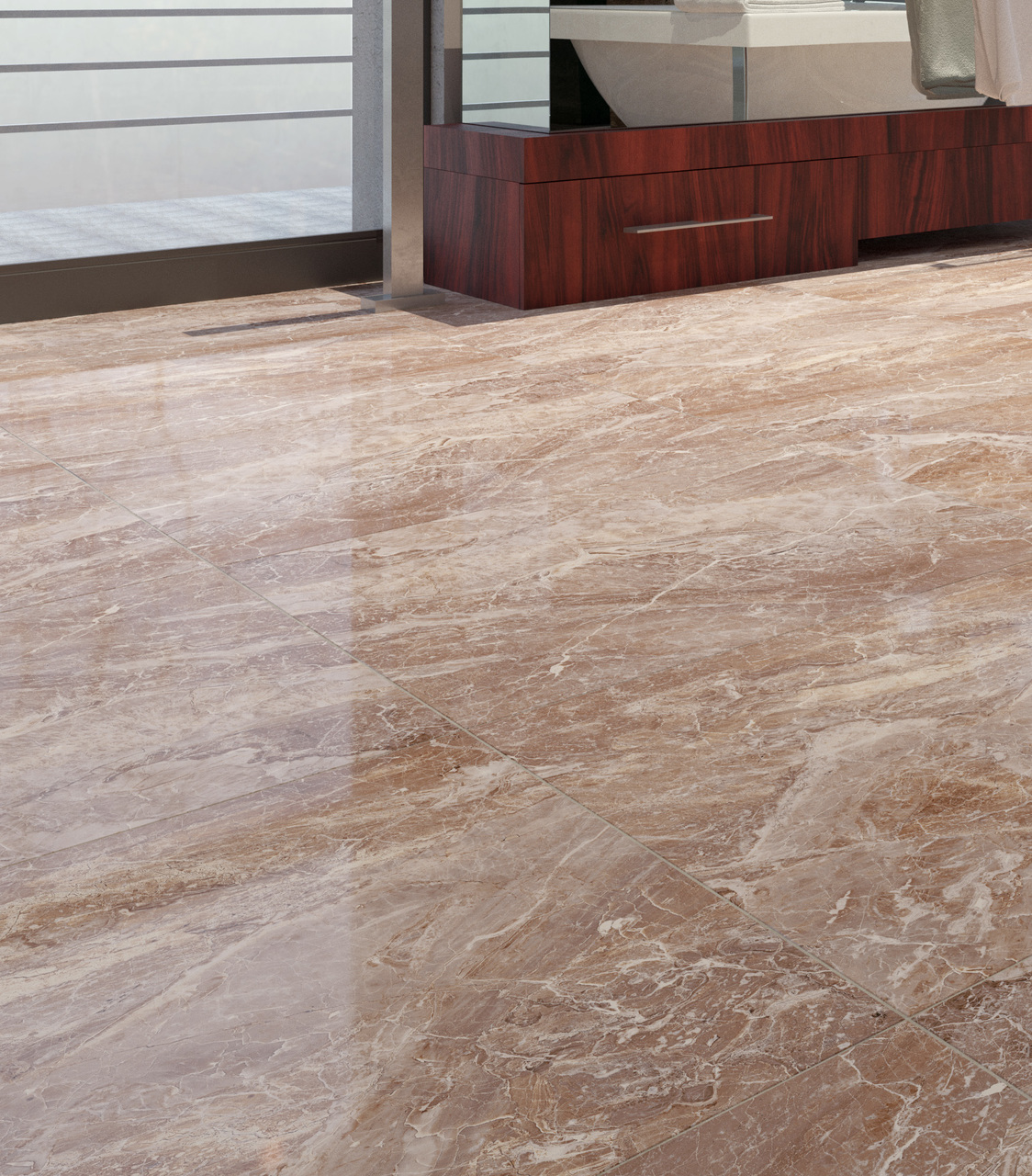 Плитка керамогранітна Damascata коричневий RECT 595x595x11 Golden Tile - Зображення 334344-76ca1.jpg