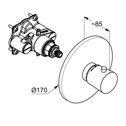 Змішувач для душу DN 20 Balance (527290575), Kludi - Зображення 337027-842fd.jpg