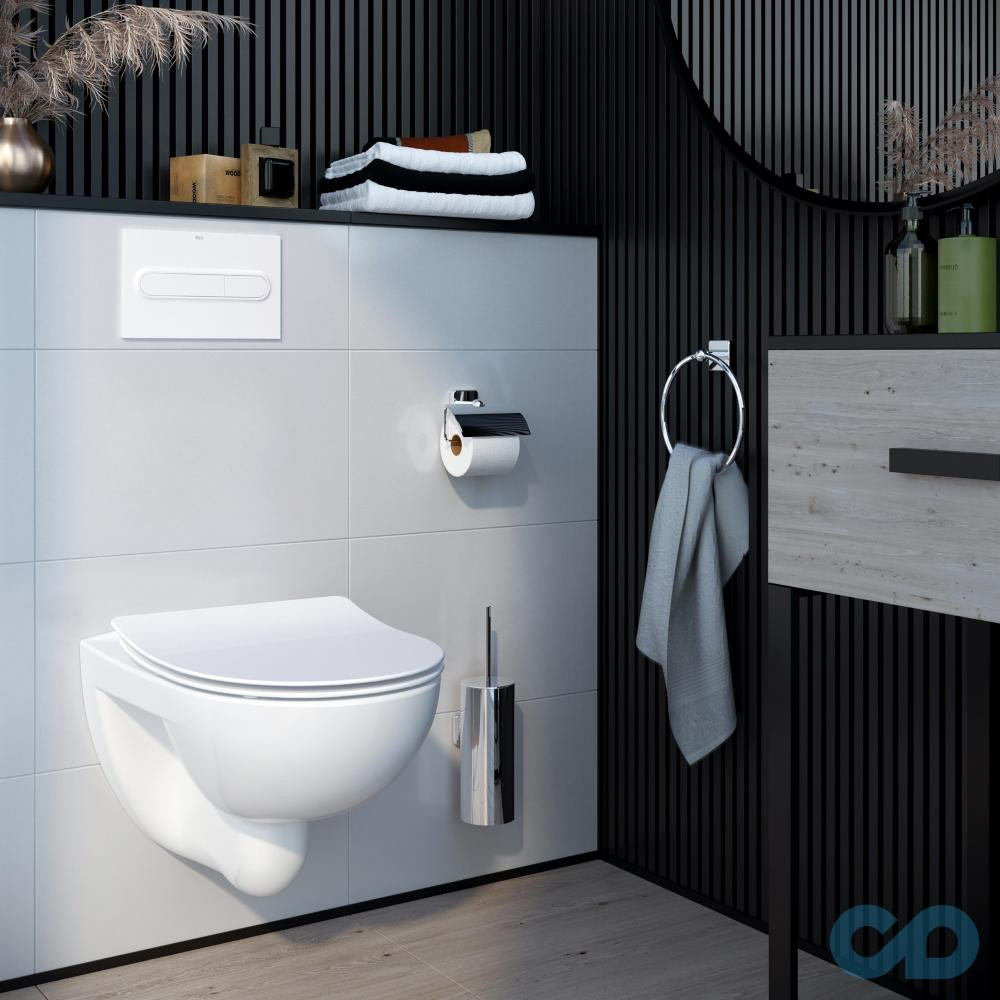 Унітаз підвісний Victoria Rimless з кришкою Slim soft-close (A34H398000), Roca - Зображення 338304-bb585.jpg