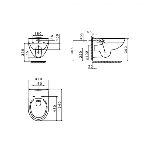 Унітаз підвісний Victoria Rimless з кришкою Slim soft-close (A34H398000), Roca - Зображення 338304-f2fcd.jpg