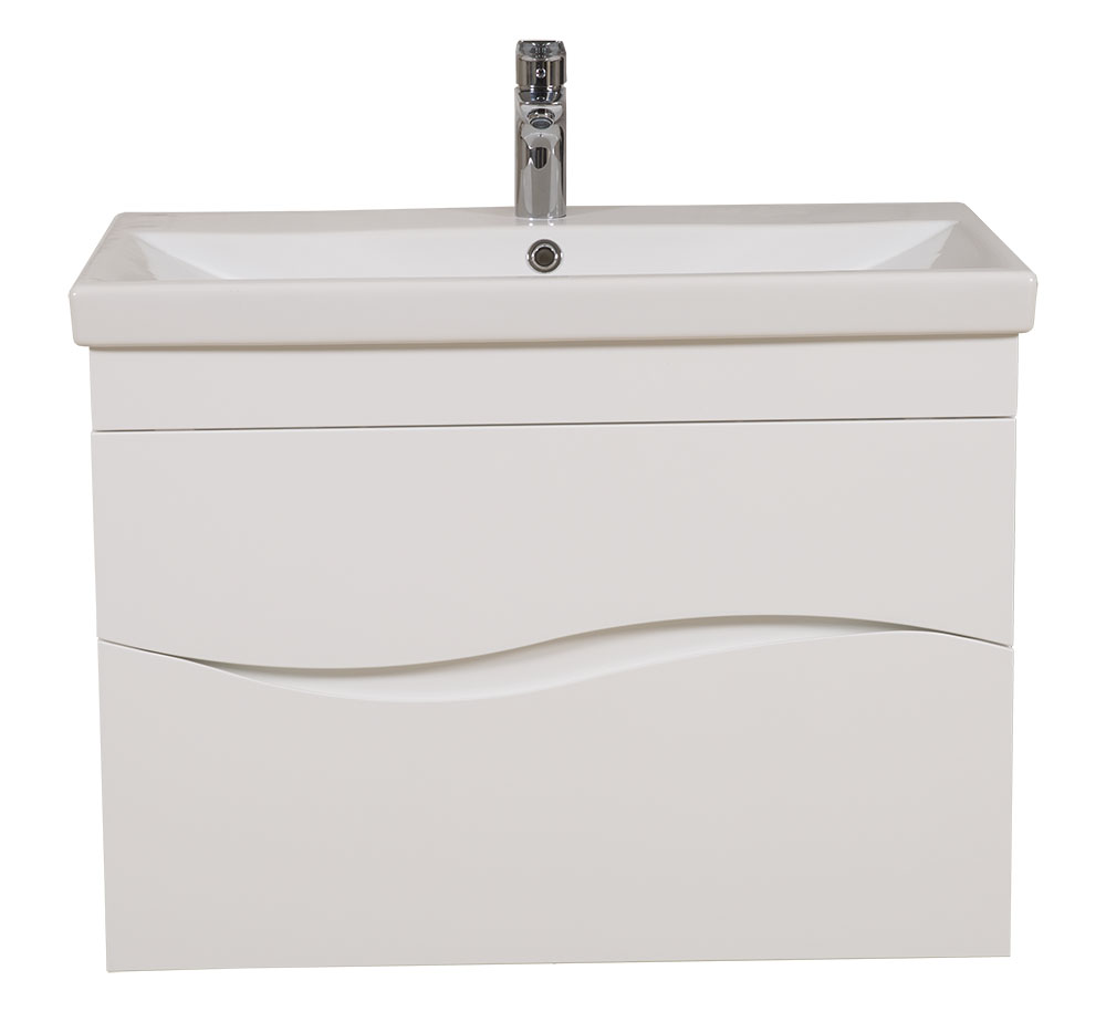 Шафка з умивальником підвісна Альфа Elit 80, Аква Родос - Зображення