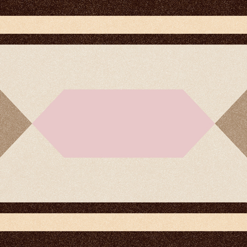 Плитка керамогранітна 1900 Roura-2 Beige декор 200x200x8 Vives - Зображення