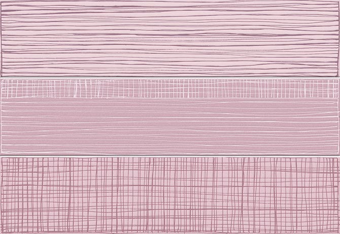 Плитка стінова Hanami Kaika Rosa 230x335x9,1 Vives - Зображення