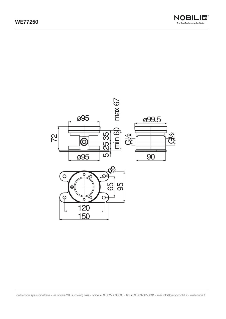 Встроенная часть смесителя (WE77250), Nobili - Зображення 343229-59d3d.jpg