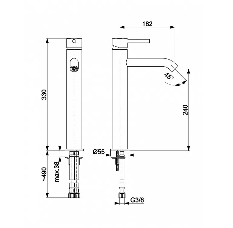 3мішувач для умивальника MOZA Gold 5032-612-31 KFA ARMATURA - Зображення 34347795-b9c4a.jpg