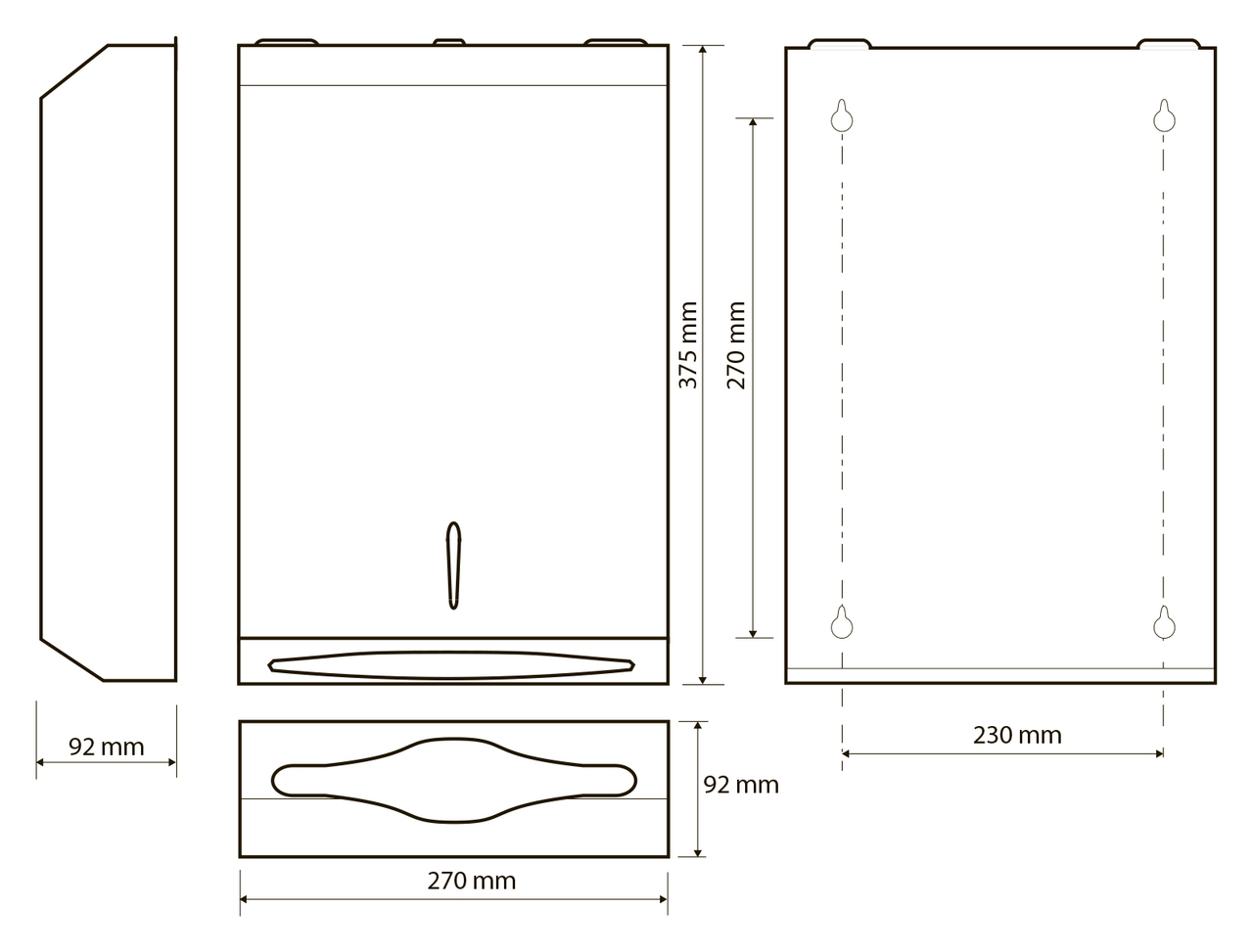 Диспенсер для паперових рушників Hotel (113103045), Bemeta - Зображення 343614-3bd58.jpg