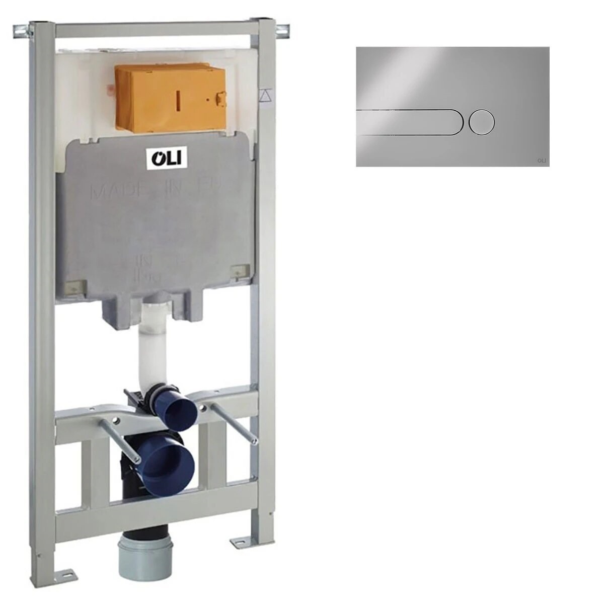 Инсталляция Oli 80 с клавишей I-Plate Ghrome 885342 OLI - Зображення 3451835-7f2ce.jpg