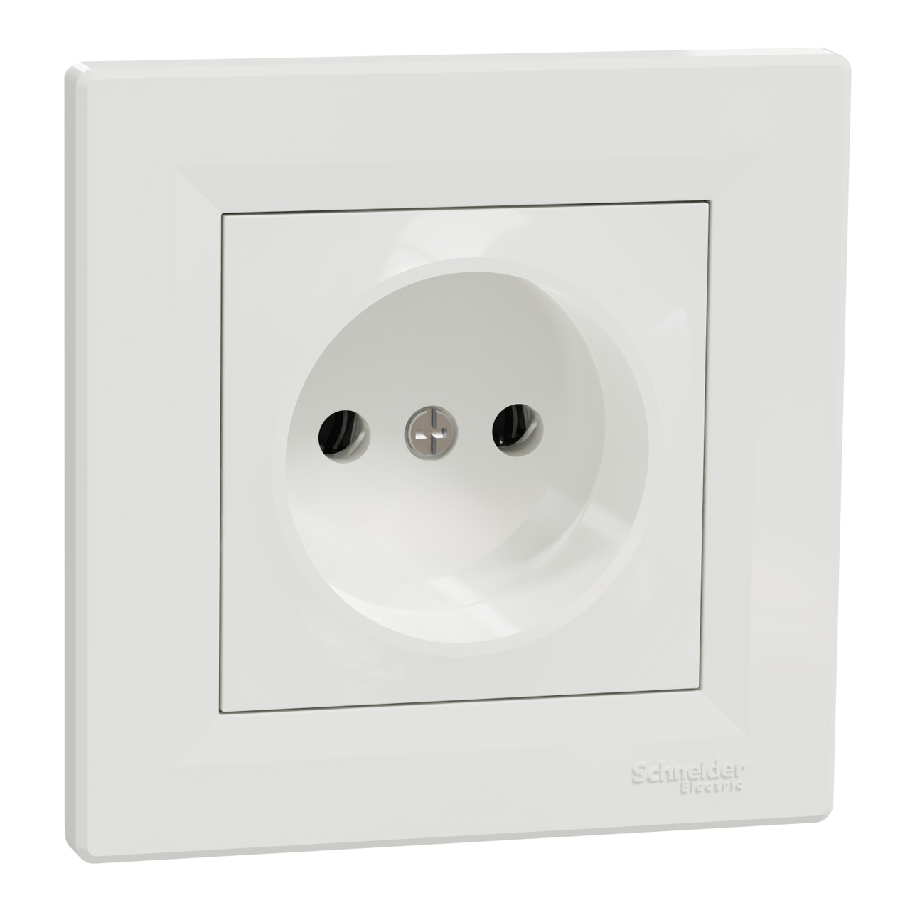 Розетка без заземления Белый ASFORA (EPH3000121), Schneider Electric - Зображення