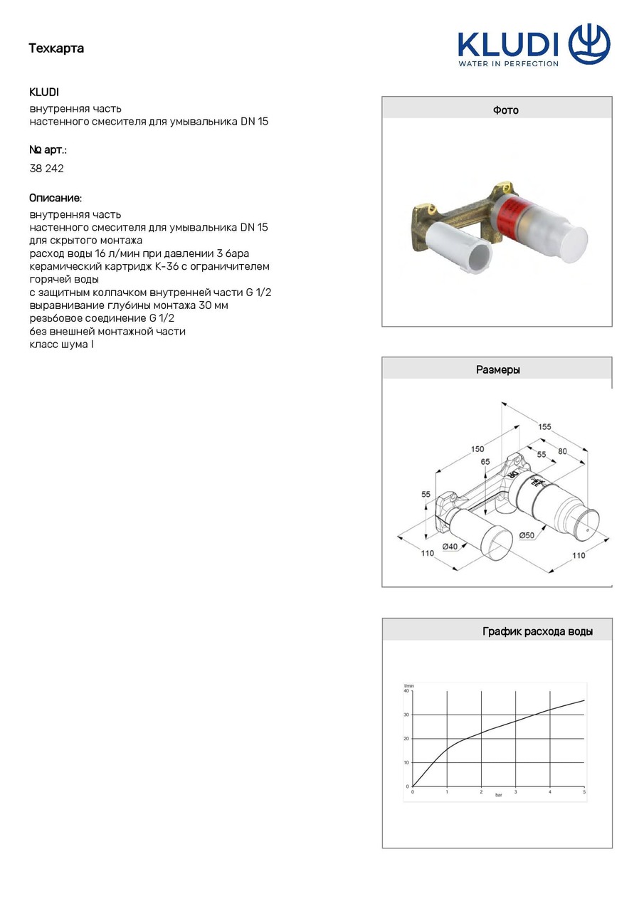 Вбудована частина змішувача (38242), Kludi - Зображення 346039-6e5dd.jpg