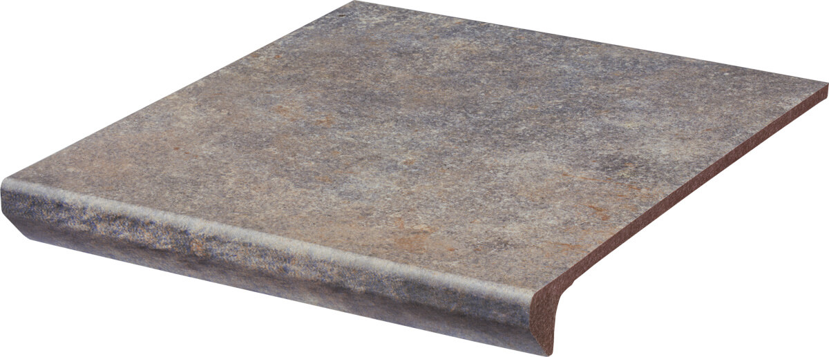 Сходинка з капіносом пряма Viano Grys 300x330x11 Paradyz - Зображення 34675-viano-grys-stopnica-prosta-z-kapinosem-struktura-300x330-3d.jpg