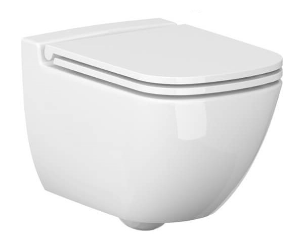 Унітаз підвісний Caspia Clean On з кришкою Slim soft close (SZCZ1001671773), Cersanit - Зображення