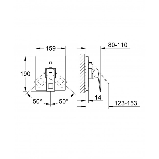 Смеситель Eurocube (24094000), Grohe - Зображення 348979-c953a.jpg