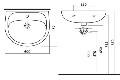 Умивальник 60 Solo 71163-00U Kolo - Зображення 349124-c7f7b.jpg