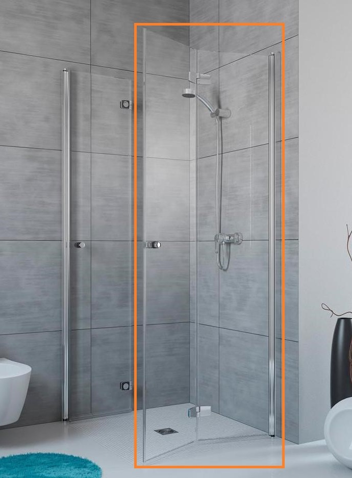 Душова кабіна (половина) Fuenta New KDD B 80 R RADAWAY - Зображення 350259-ba7d9.jpg