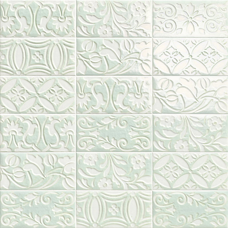 Плитка стінова Velvet Deco Blu 100x200 Mainzu - Зображення