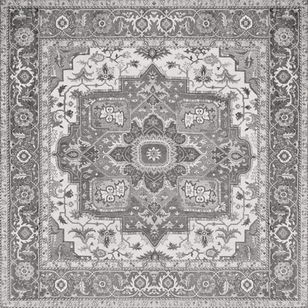 Плитка керамогранітна Kilim Black Natural 595,5x595,5x9 Aparici - Зображення