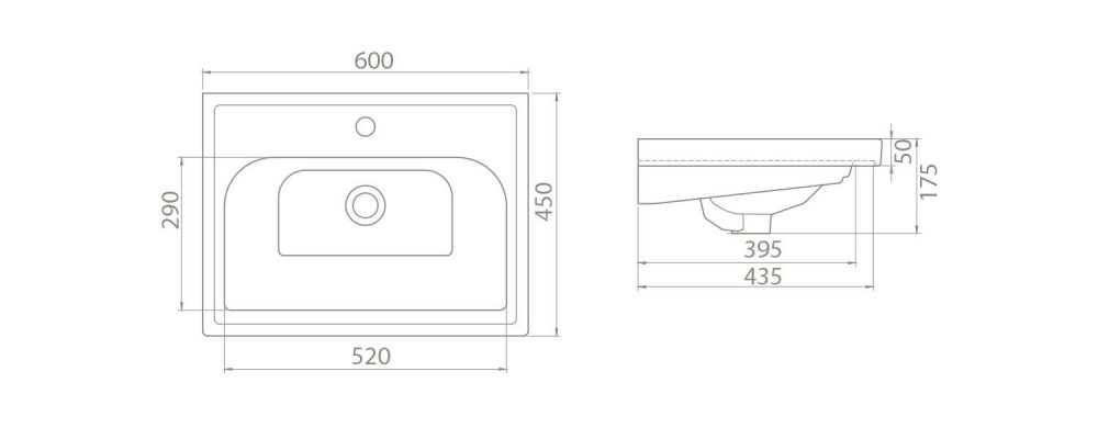 Шафка з умивальником підвісна Омега Elit 60, Аква Родос - Зображення 353384-b546c.jpg