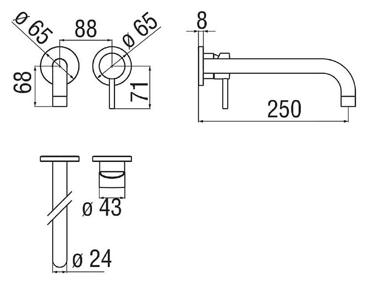 Змішувач для умивальника Live Velvet Black (LV00199-2BM), Nobili - Зображення 355094-146da.jpg