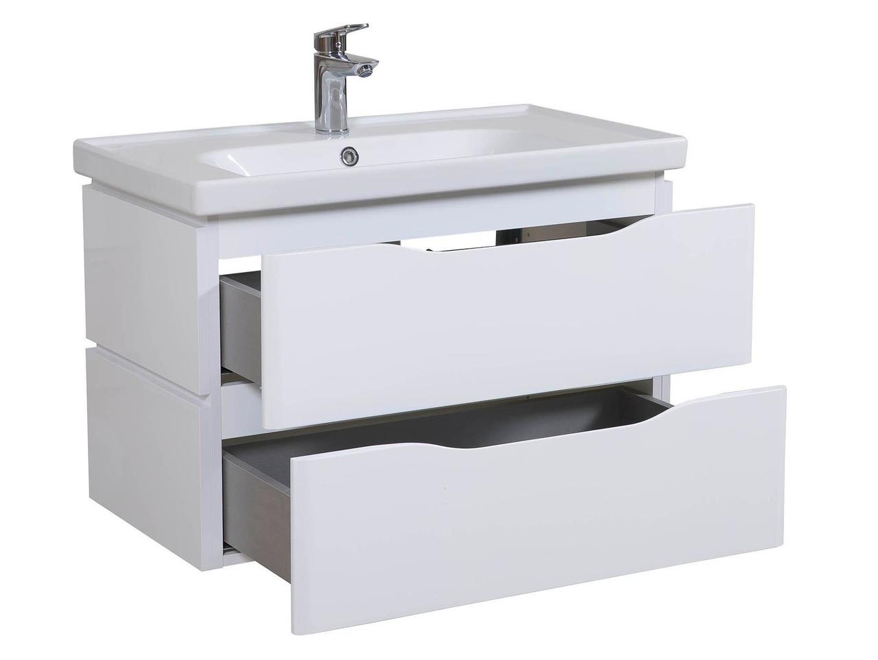 Шафка з умивальником підвісна Венеція Біла Frame 80, Аква Родос - Зображення 355194-2c2ea.jpg