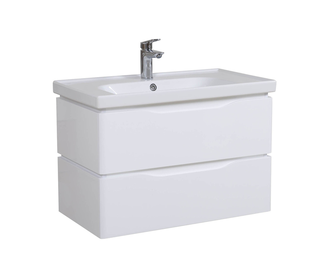 Шафка з умивальником підвісна Венеція Біла Frame 80, Аква Родос - Зображення 355194-65ad1.jpg