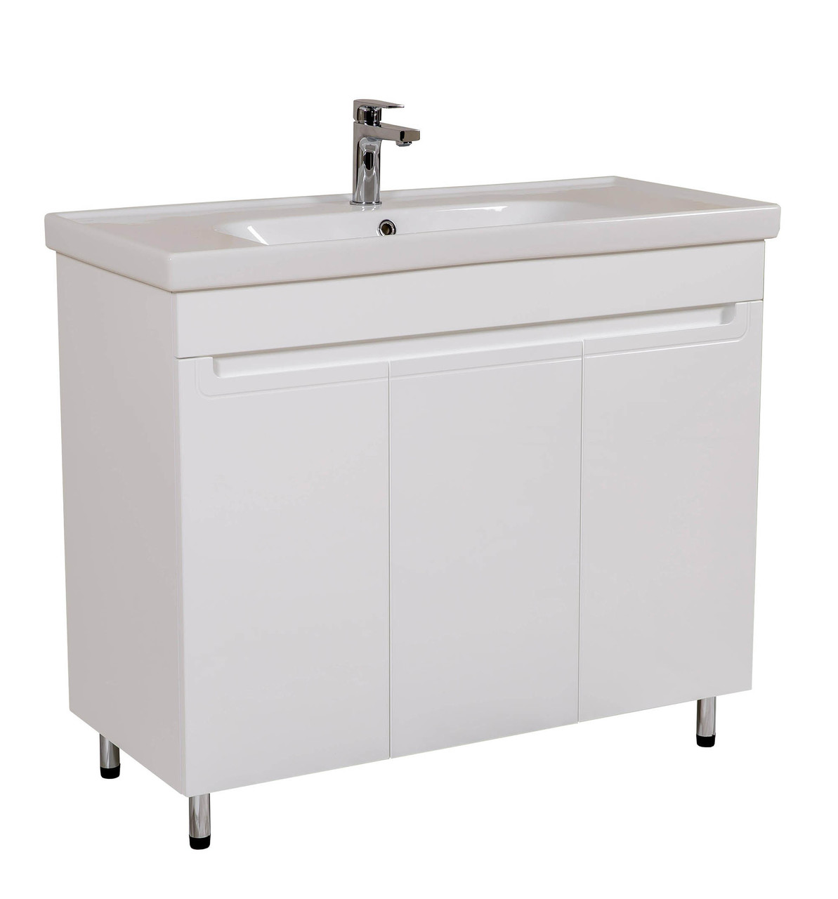 Шкафчик с умывальником Омега Frame 100, Аква Родос - Зображення