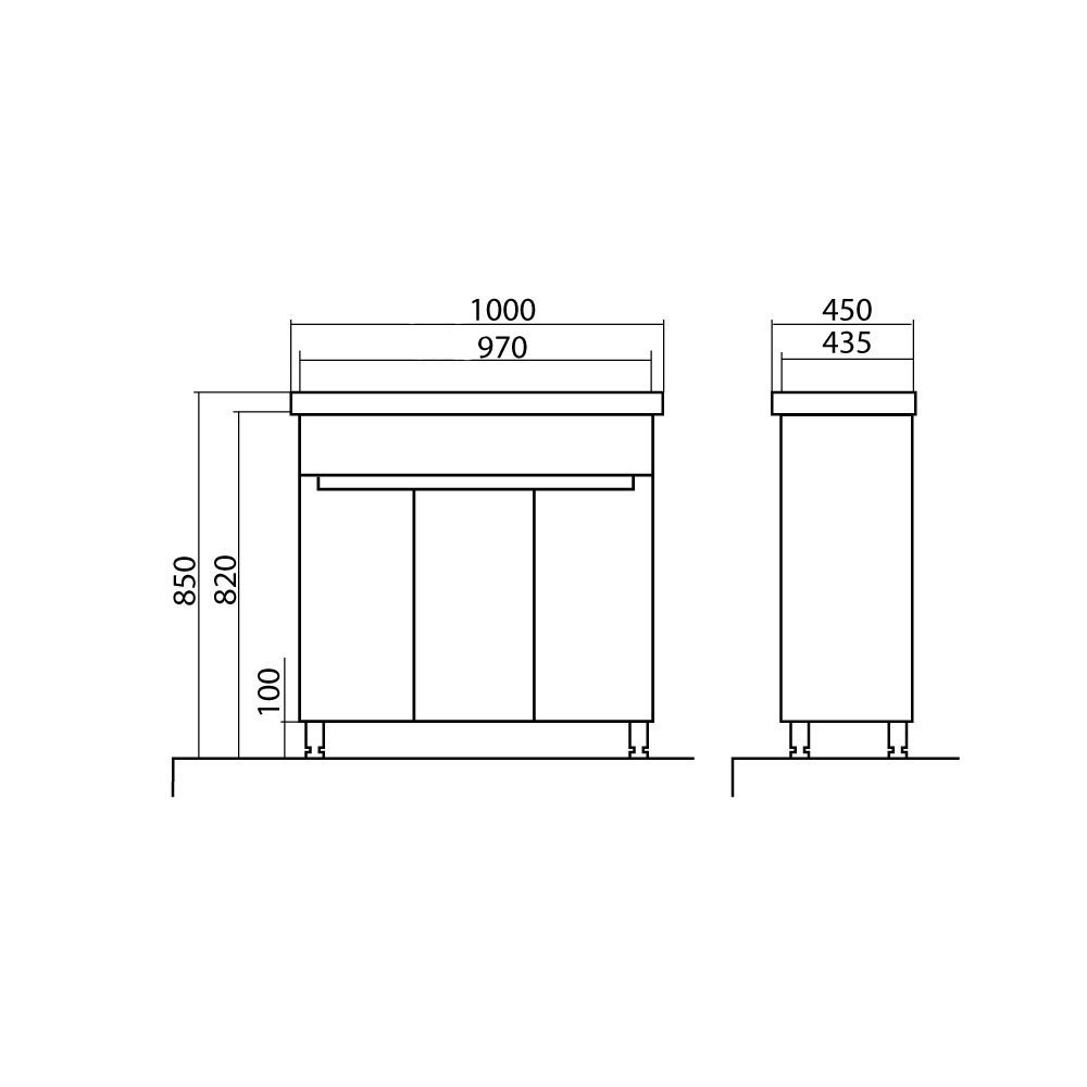 Шафка з умивальником Омега Frame 100, Аква Родос - Зображення 355479-f4f02.jpg