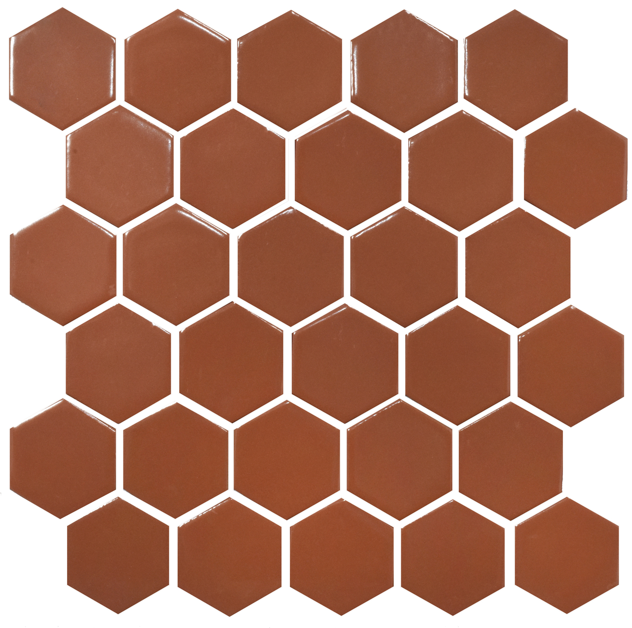 Мозаїка H 6009 Hexagon Brown 295×295x9 Котто Кераміка - Зображення