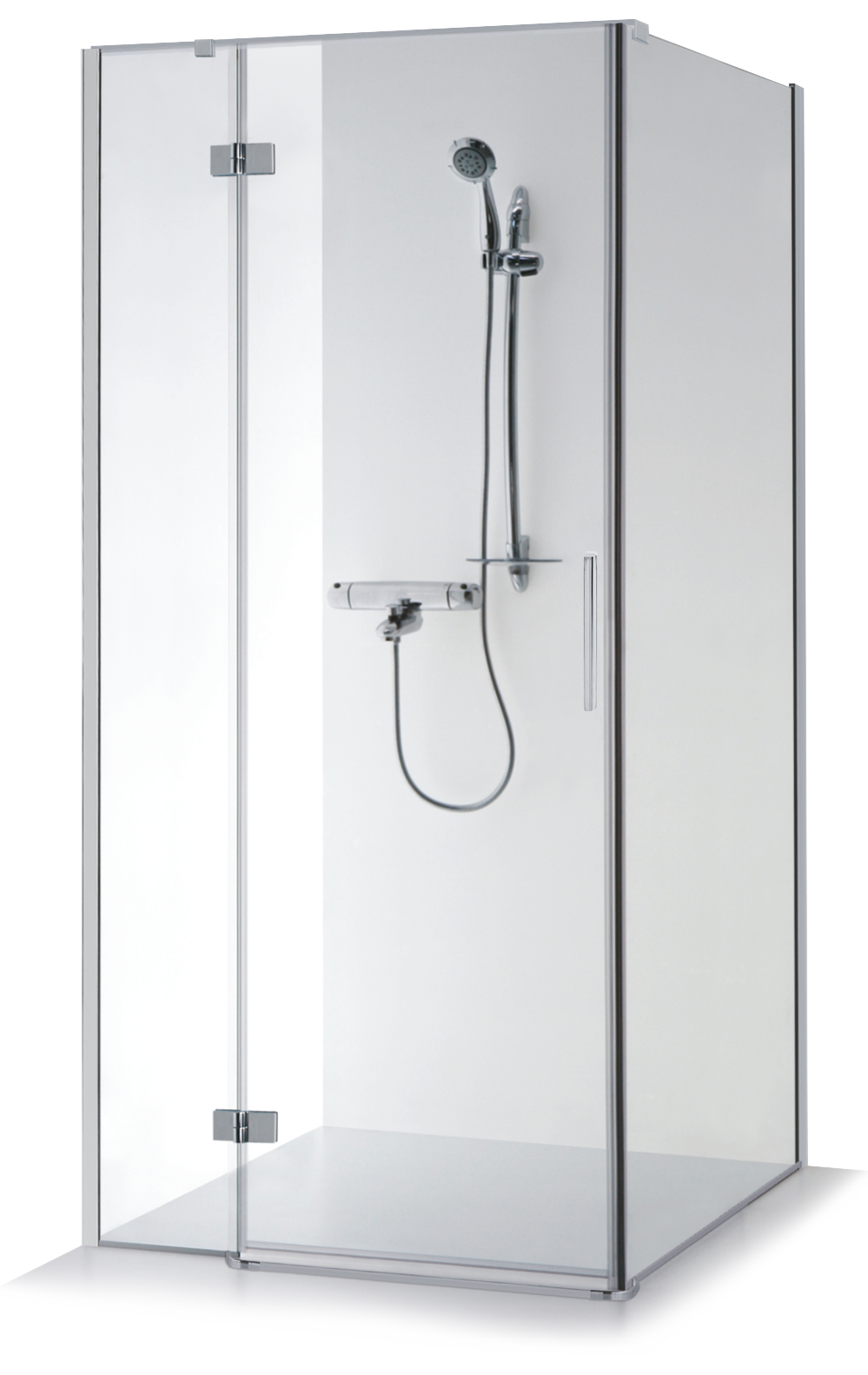 Душова кабіна квадратна Nina Plus L 90х90 Chrome BRASTA - Зображення