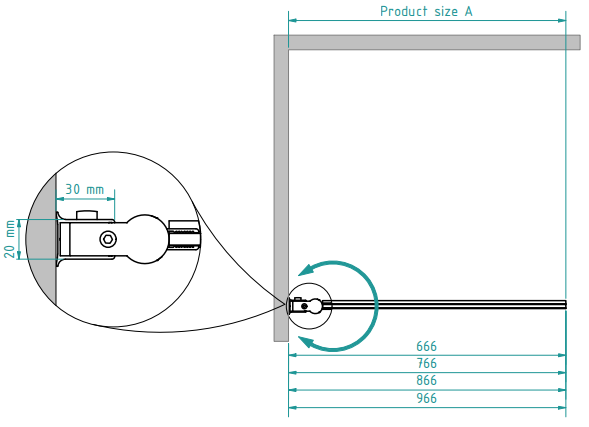 Шторка для ванни Maja 80 BRASTA - Зображення 36392721-0cc45.png