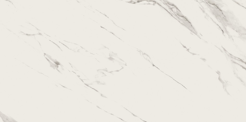 Плитка керамогранітна Calacatta Mistari White RECT 598x1198x8 Cersanit - Зображення