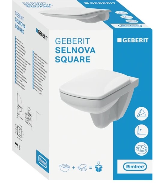 Унітаз підвісний воронкоподібний з кришкою soft-close Selnova Square 501.961.00.1 Geberit - Зображення 37017738-d9fa9.jpg