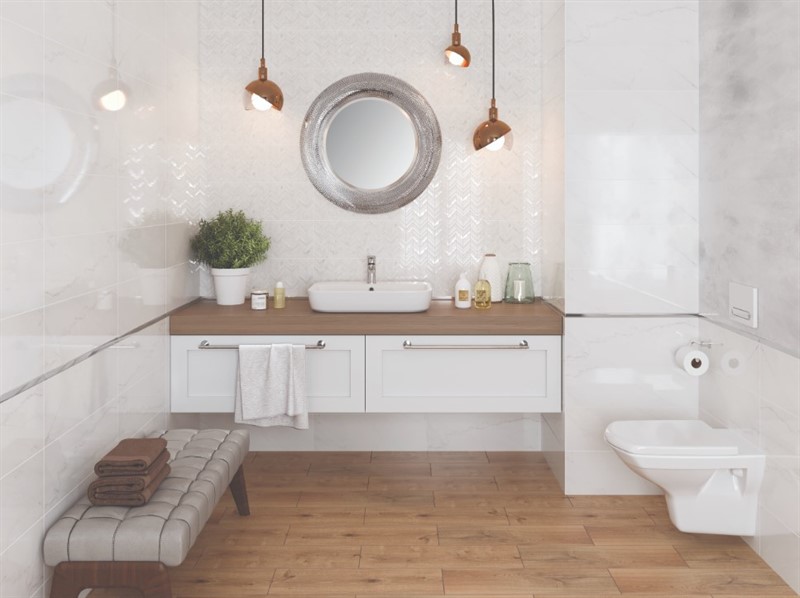 Плитка настенная Mariel White Glossy 200x600x8,5 Cersanit - Зображення 37330-cersanit-mariel-white-glossy.jpg