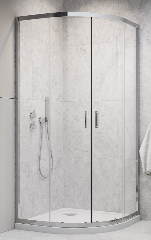 Комплект душова кабіна Alienta A 90х90 піддон Tinos A Compact сифон PB50T RADAWAY - Зображення