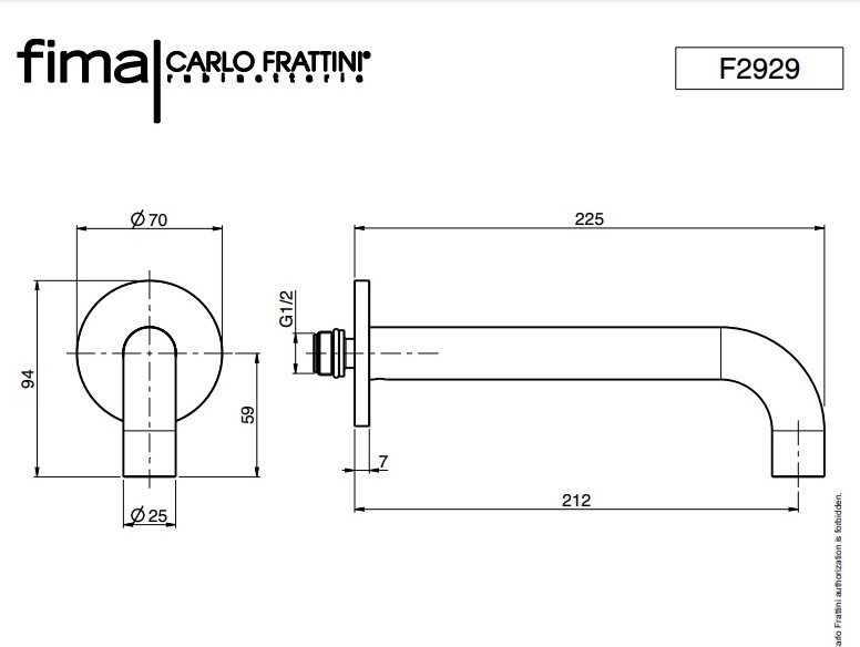 Вилив для ванни Wellness Brushed nickel F2929SN Fima - Зображення 38407860-982b5.jpg