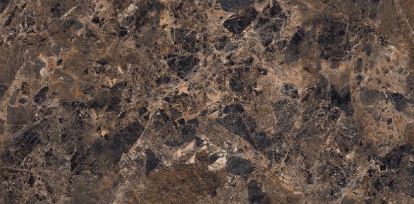 Плитка керамогранитная Deluxe Коричневый POL 600x1200x8 Intercerama - Зображення