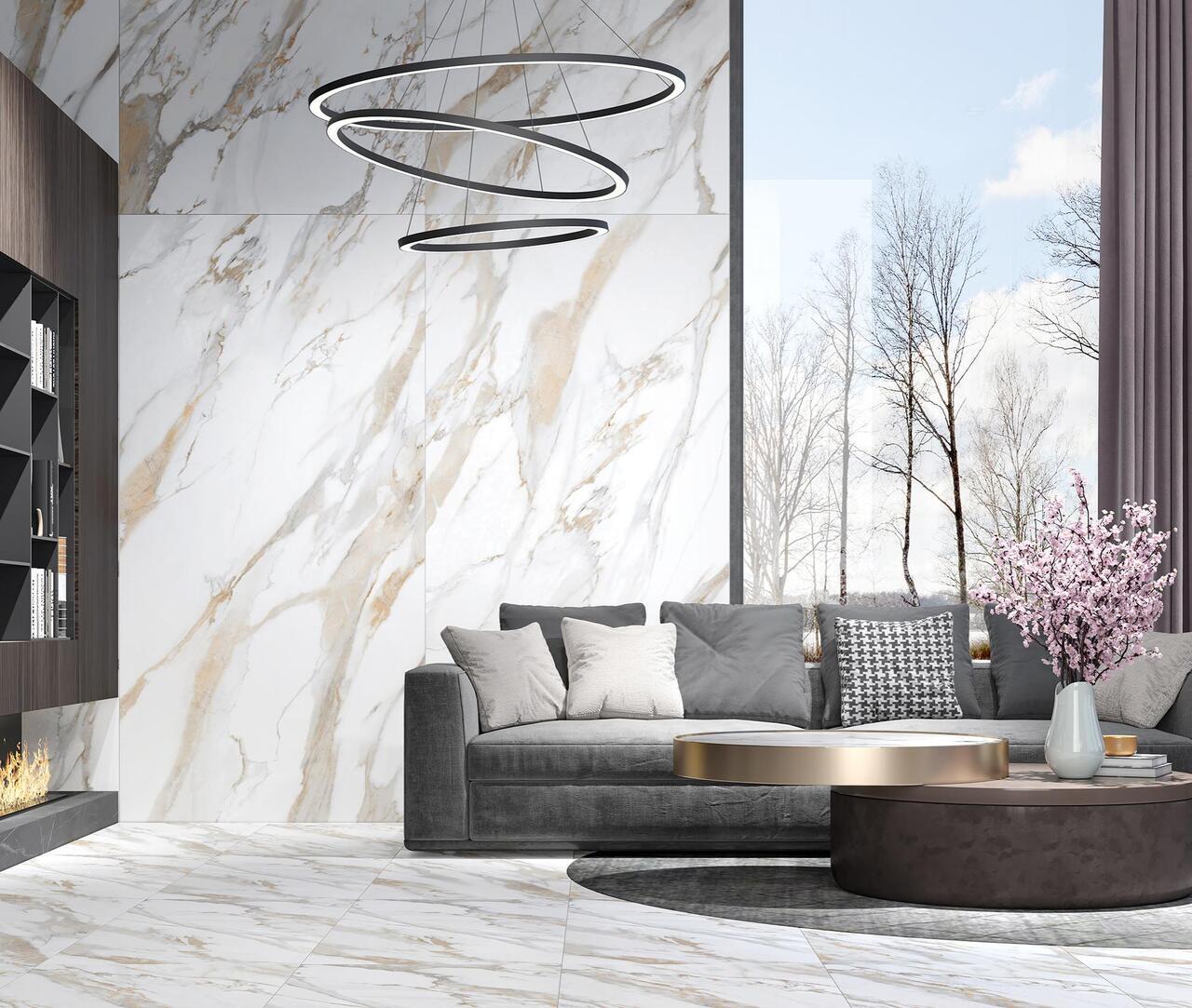 Плитка керамогранітна Calacatta Gold Сірий 1200x2400x8 Intercerama - Зображення 3859073-a83fd.jpg