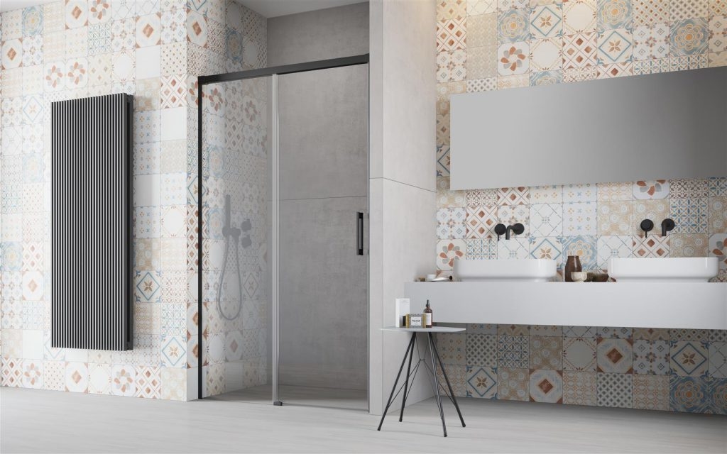 Душові двері Idea Black DWJ 160 ліві, RADAWAY - Зображення 387014-54-01L-1.jpg