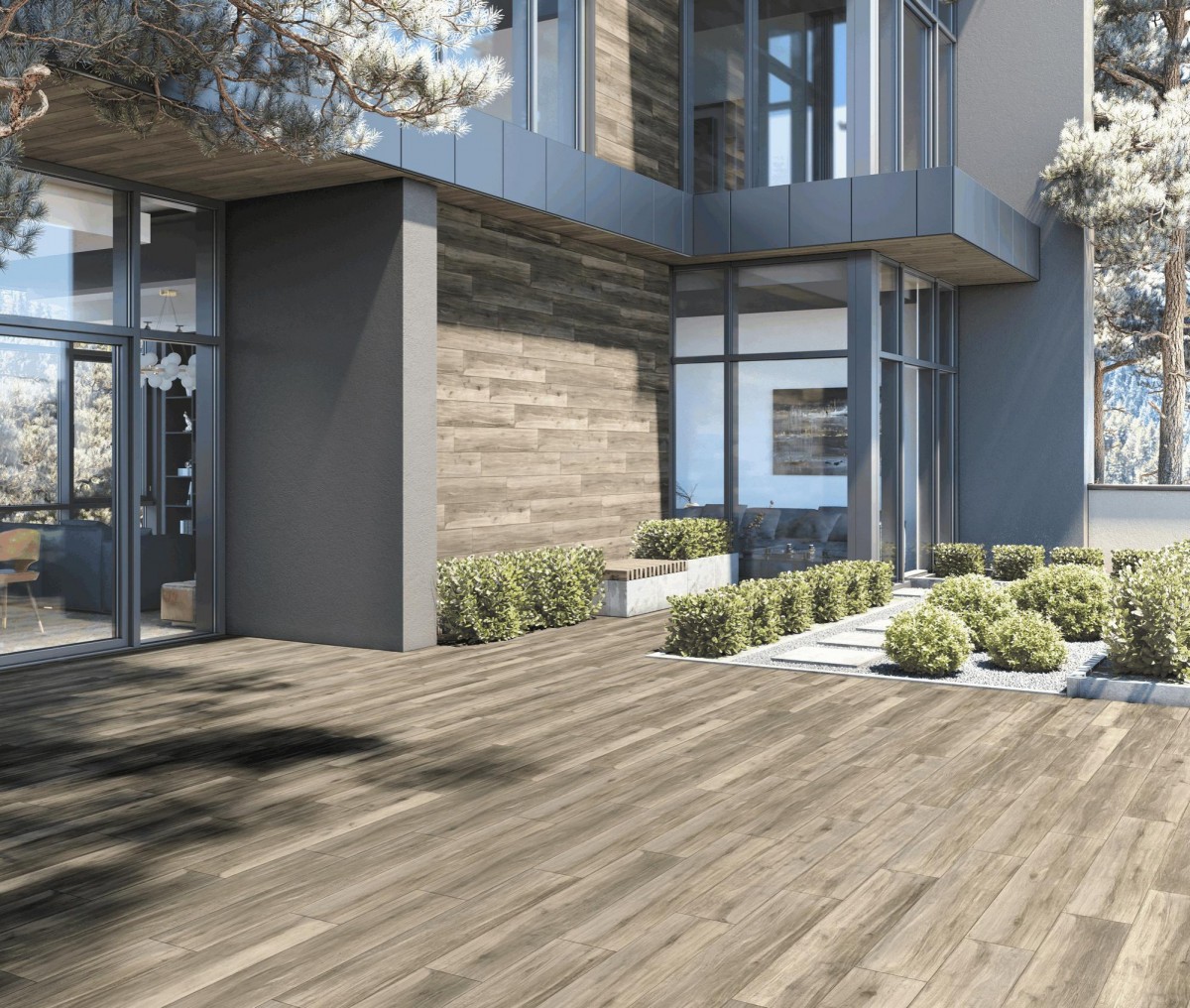 Плитка керамогранітна Quebec Темно-коричневий 200x1200x8 Intercerama - Зображення 3894471-2503f.jpg