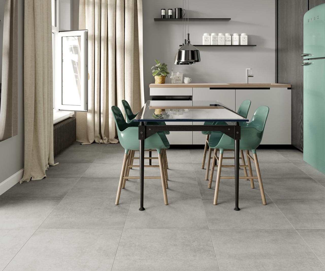 Плитка керамогранітна X60CR8R CONCRETE Grigio 600x600x20 Zeus Ceramica - Зображення 389a6-concrete_grigio.jpg