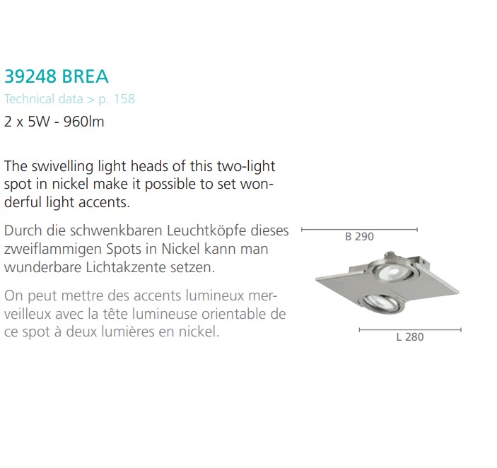 Спот BREA NICKEL-MATT  LED (39248), EGLO - Зображення 39248--.jpg