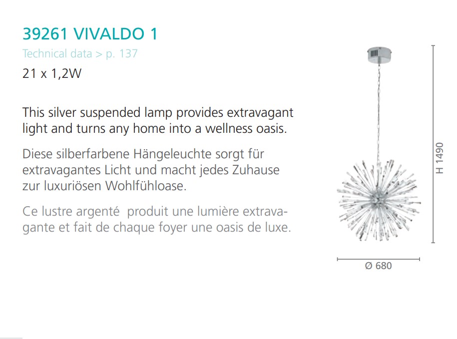 Люстра VIVALDO CHROM-KRISTALL  (39261), EGLO - Зображення 39261--.jpg