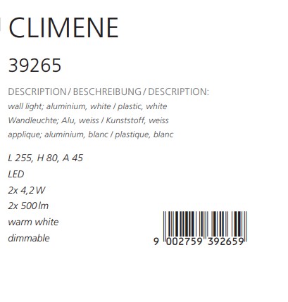 Бра CLIMENE LED (39265), EGLO - Зображення 39265--.jpg