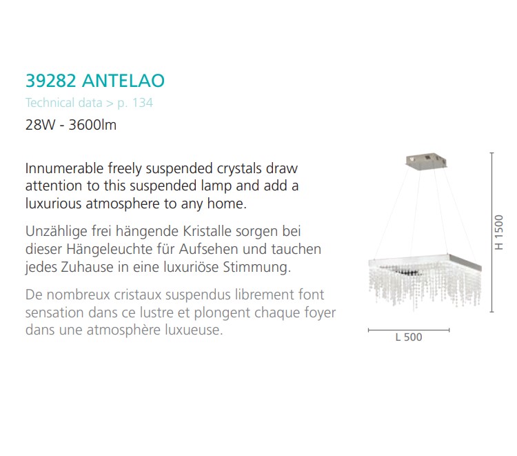 Люстра ANTELAO CHROM-KRISTALL LED (39282), EGLO - Зображення 39282--.jpg