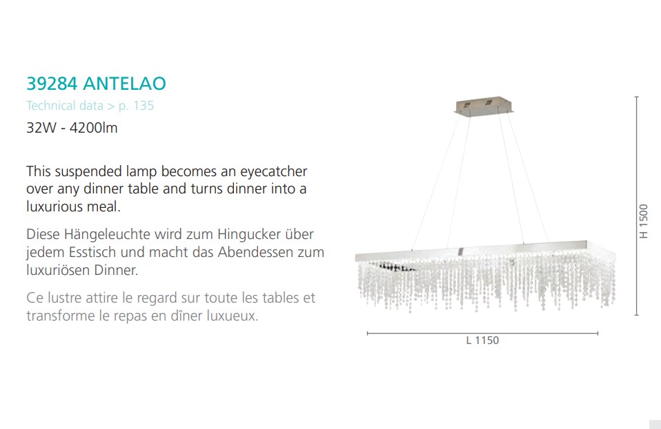 Люстра ANTELAO CHROM-KRISTALL LED (39284), EGLO - Зображення 39284--.jpg